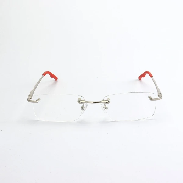 Armação de Óculos Retangular Flutuante Sem Aro Wingback Red