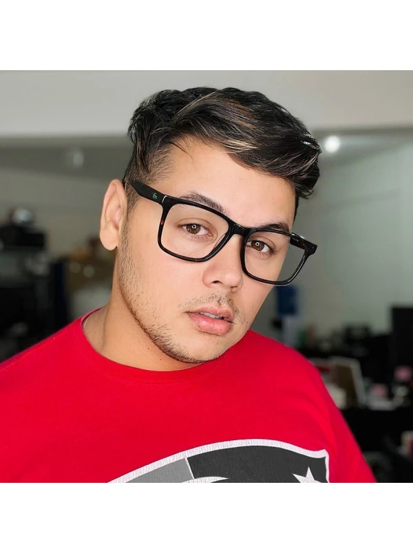 Armação de Óculos Retangular L2741 Marrom Tartaruga