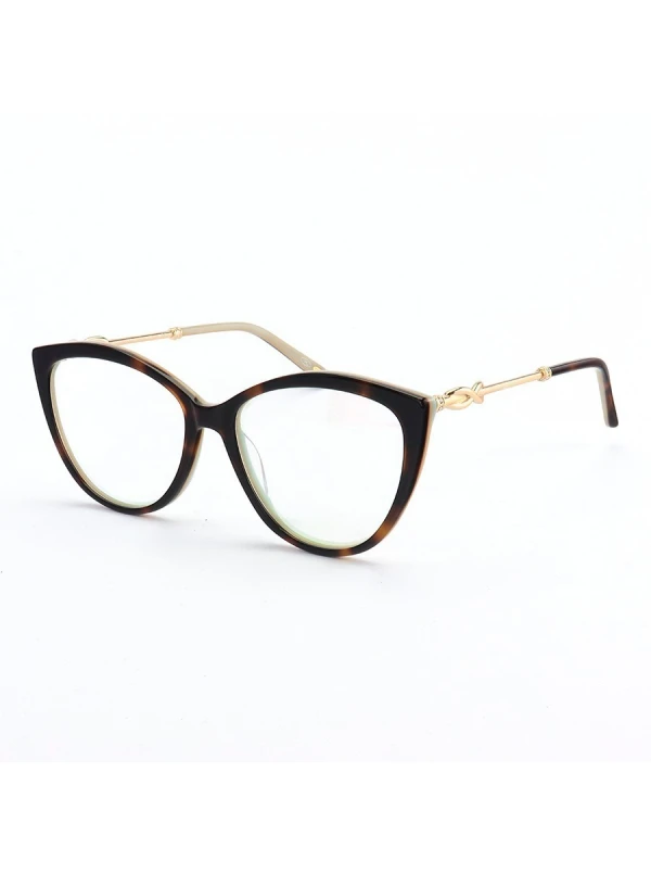 Armação de Óculos Gatinho TF2161 Tartaruga Esverdeado