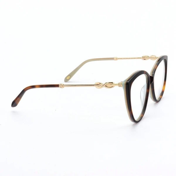 Armação de Óculos Gatinho TF2161 Tartaruga Esverdeado