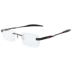 Armação de Óculos Flutuante Sem Aro O1267 Preto