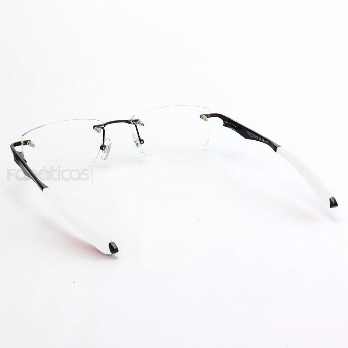 Armação de Óculos Flutuante Sem Aro Wingfold Preto e Branco