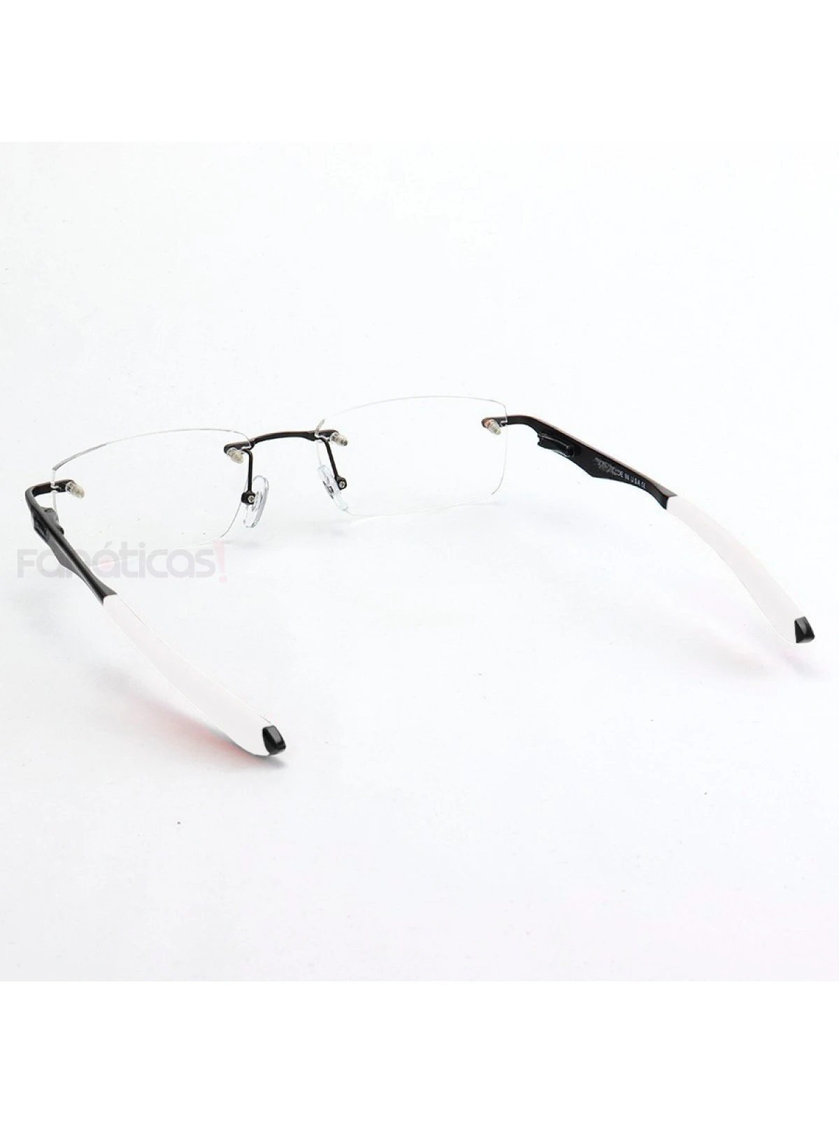 Armação de Óculos Flutuante Sem Aro Wingfold Preto e Branco