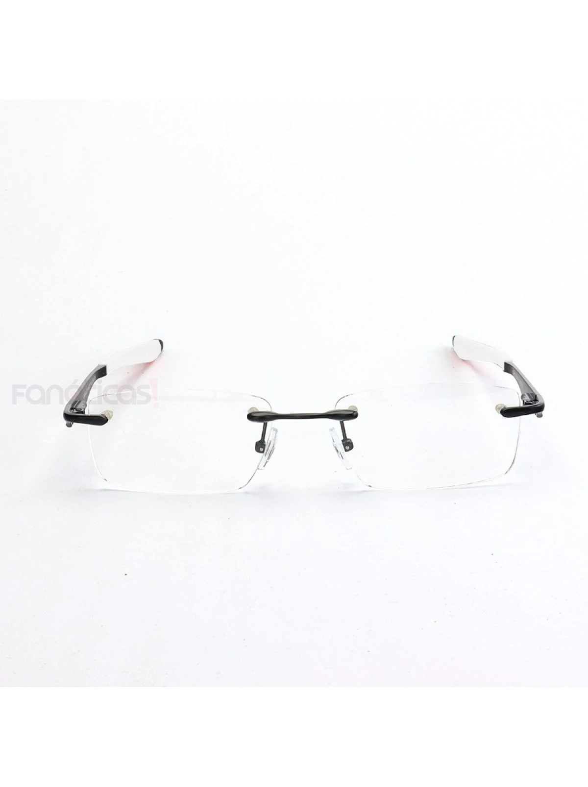 Armação de Óculos Flutuante Sem Aro Wingfold Preto e Branco