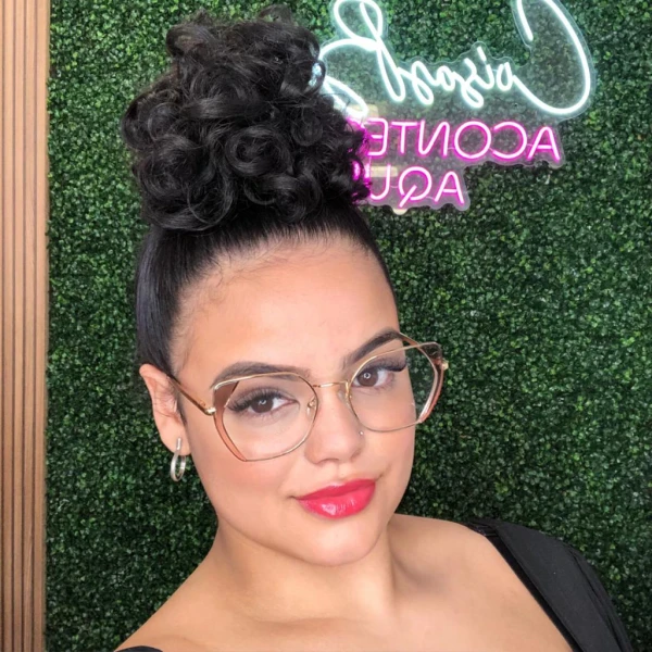 Armação de Óculos Quadrado 95382 Chumbo e Rosa