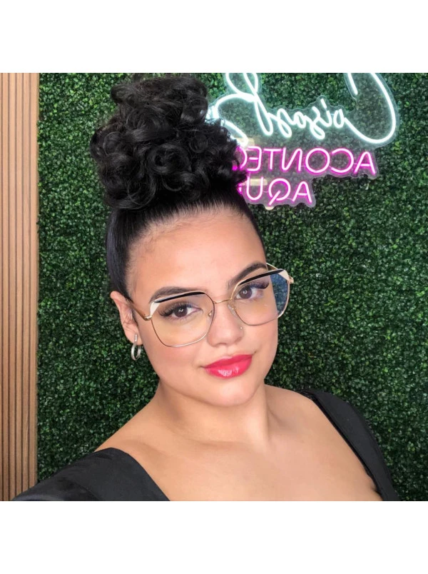 Armação de Óculos Quadrado 96020 Preto