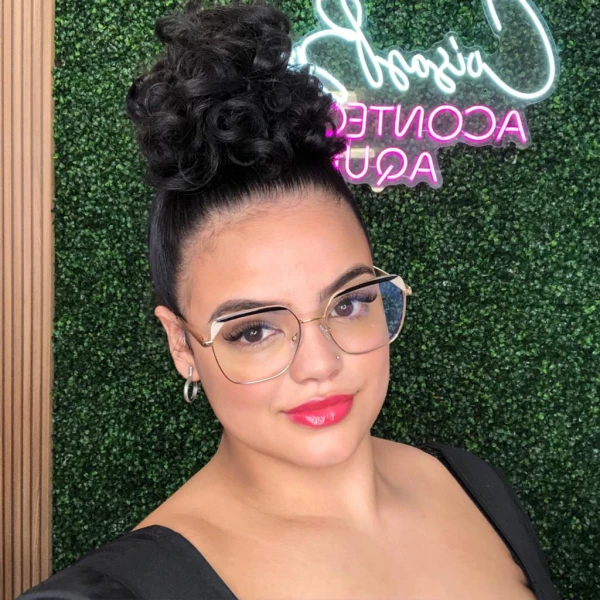 Armação de Óculos Quadrado 96020 Rosa