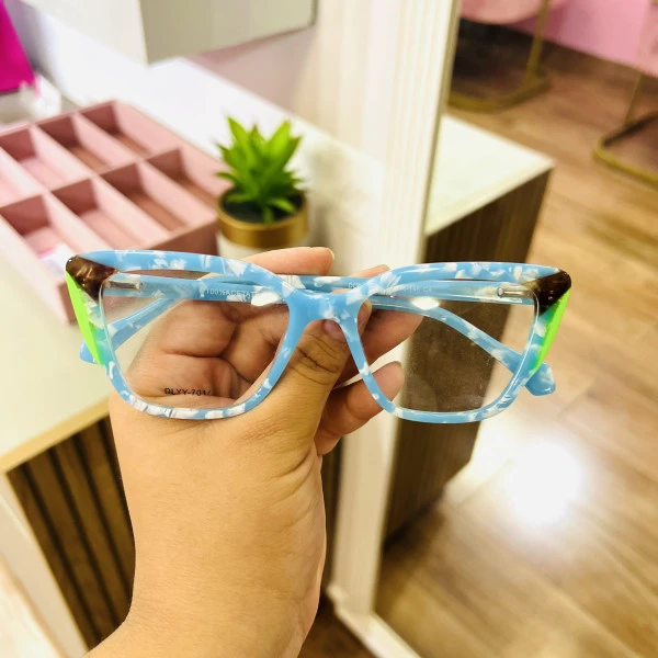 Armação de Óculos Gatinho DLYY7014 Azul