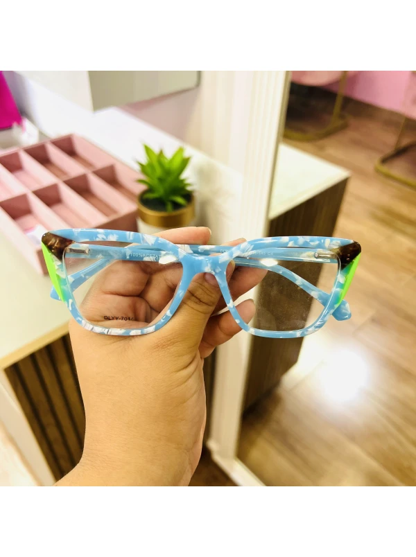Armação de Óculos Gatinho DLYY7014 Azul