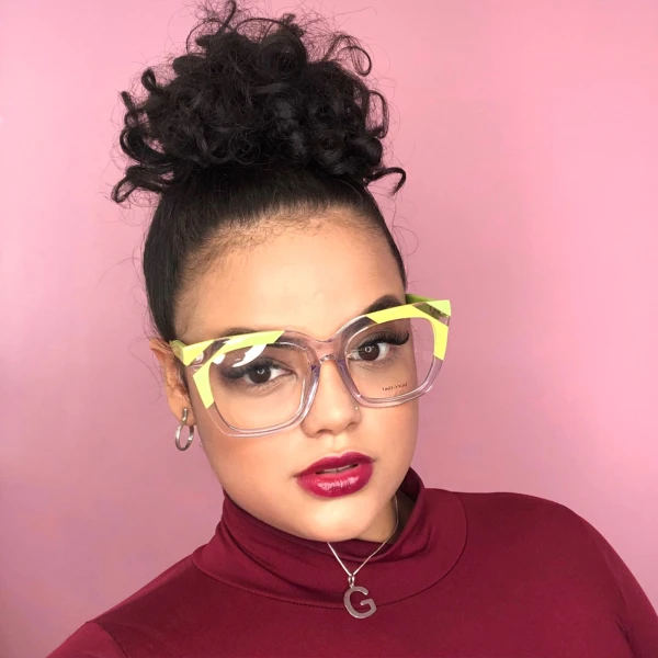 Armação de Óculos Quadrado DLYY7047 Verde