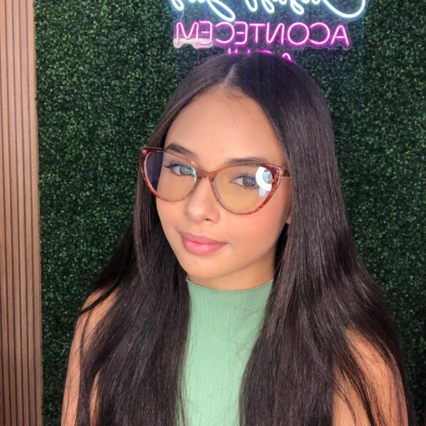 Armação de Óculos Gatinho CH8233 Floral