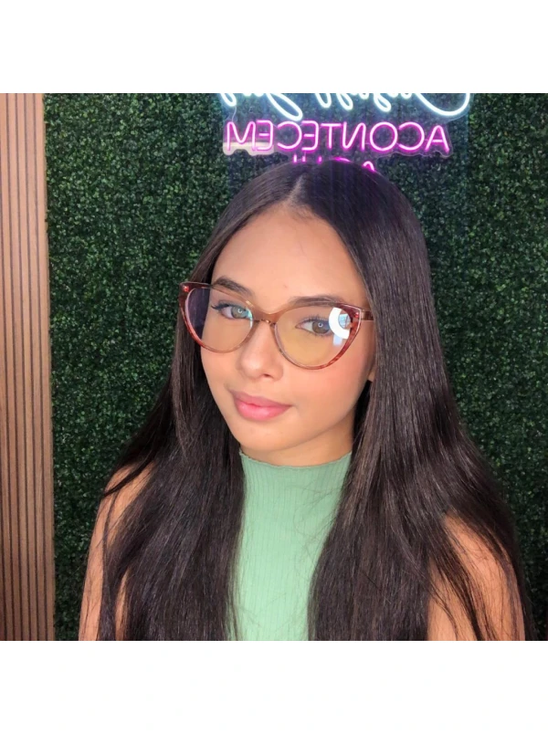 Armação de Óculos Gatinho CH8233 Floral