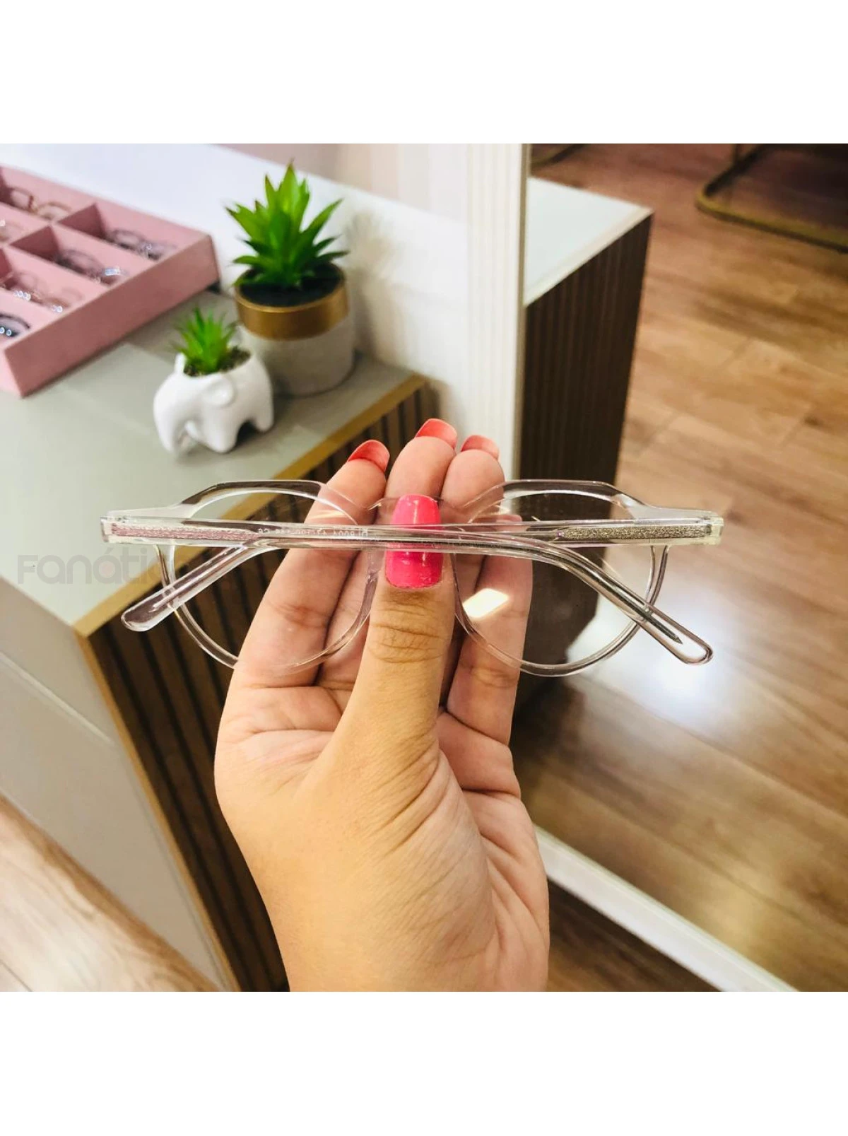 Armação de Óculos Redondo DL8004 Transparente