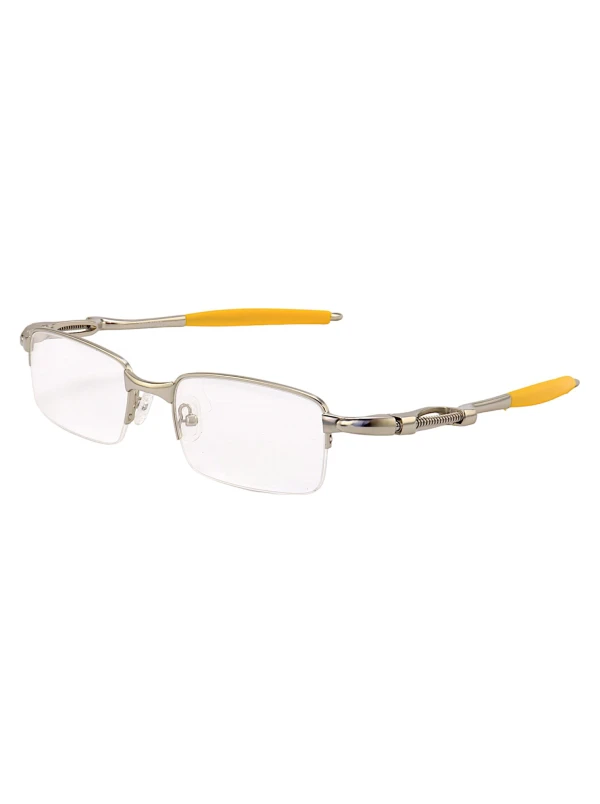 Armacao de Óculos Coilover Molinha OX5043 Prata e Amarelo