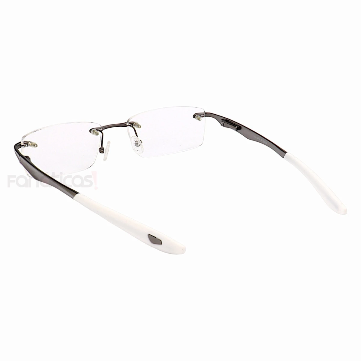 Armação de Óculos Flutuante Sem Aro Wingfold Grafite e Branco