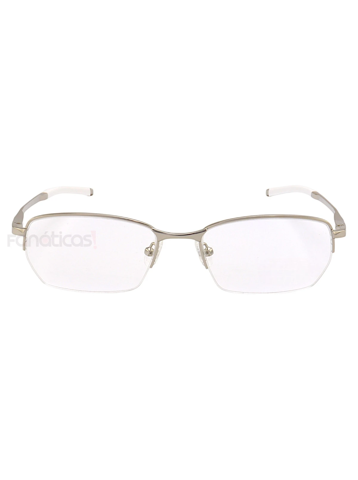 Armação de Óculos Meio Aro Kang OX7031 Prata e Branco