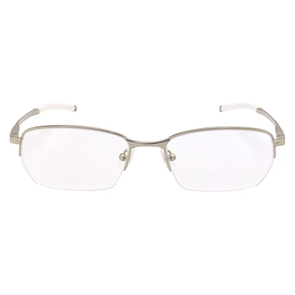Armação de Óculos Meio Aro Kang OX7031 Prata e Branco
