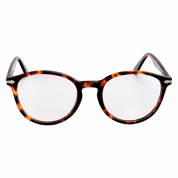 Armação de Óculos Redondo Pers 3183V Marrom Tartaruga