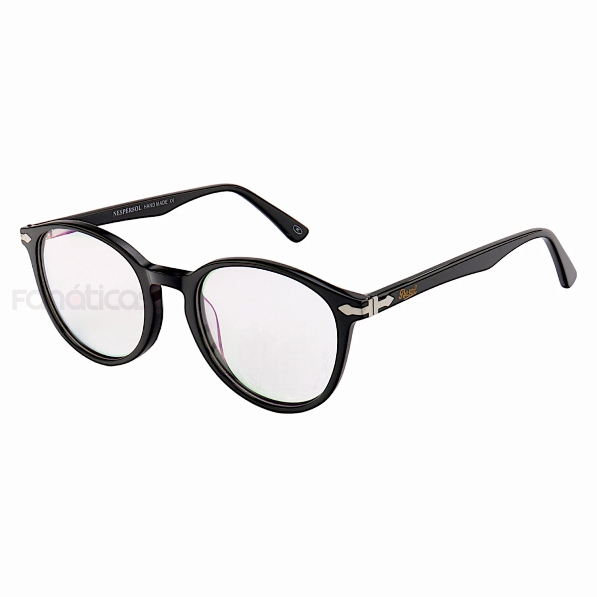 Armação de Óculos Redondo Pers 3183V Preto