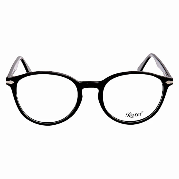 Armação de Óculos Redondo Pers 3183V Preto