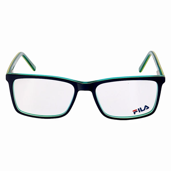 Armação de Óculos Retangular Masculina FL7062 Azul e Verde