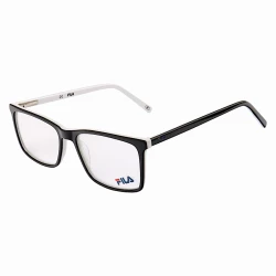Armação de Óculos Retangular Masculina FL7062 Preto e Branco