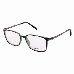 Armação de Óculos Quadrada MB0196O Preto e Cinza