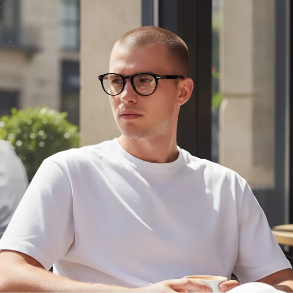 Armação de Óculos Redondo TF5695 Preto