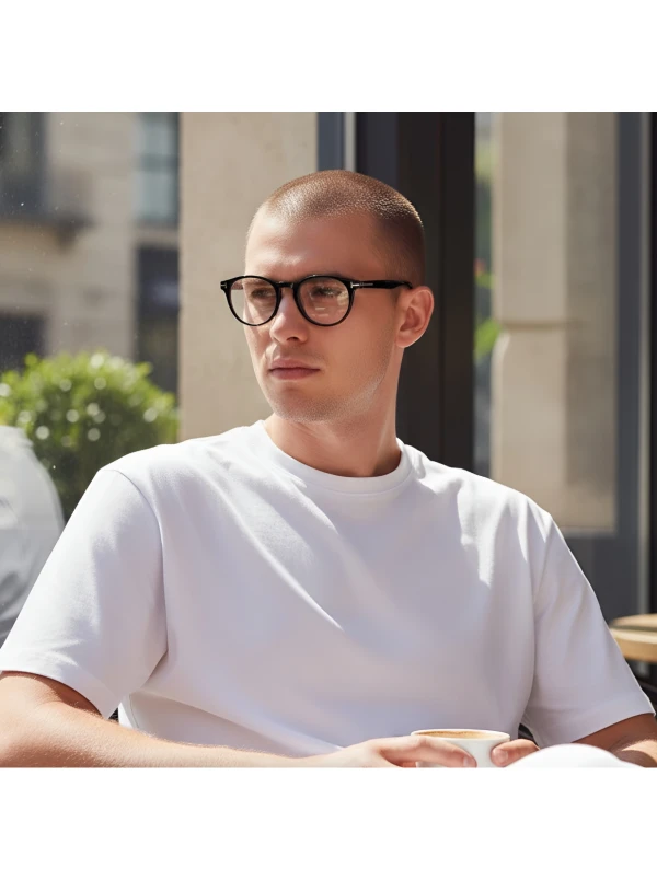 Armação de Óculos Redondo TF5695 Preto