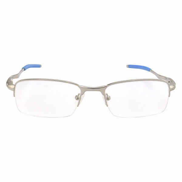 Armação de Óculos Meio Aro Evade OX3208 Prata e Azul