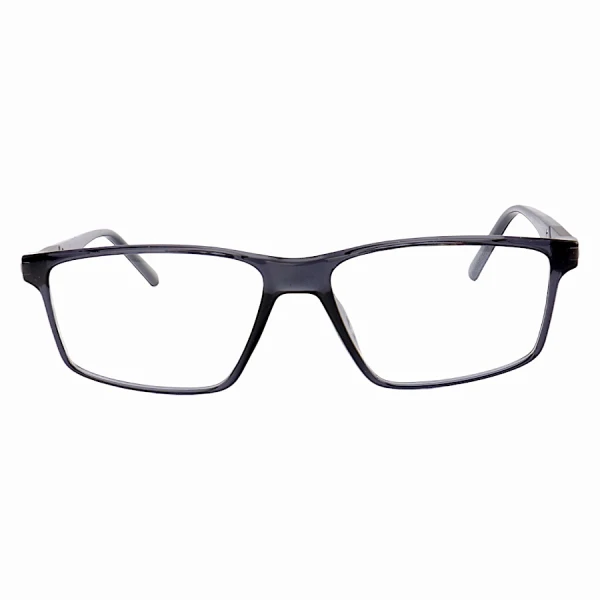 Armação de Óculos Retangular Molas 180 C7 GZ9141 Cinza Translucido