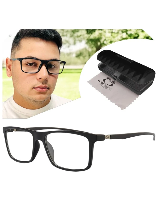 Armação de Óculos Retangular 360 C1 MR9140 Preto