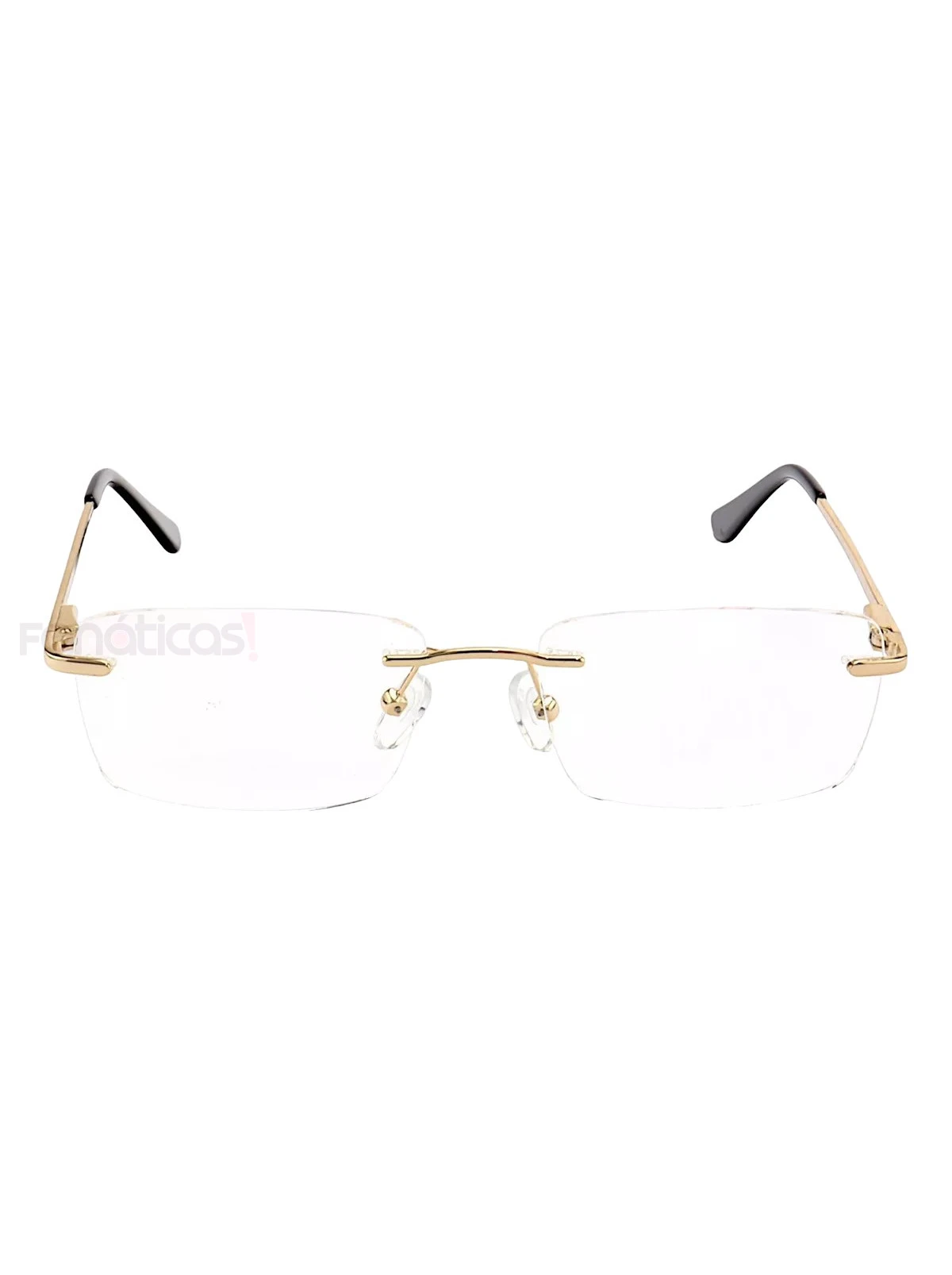 Armação de Óculos Flutuante Sem Aro Leve De Titanium Dourada