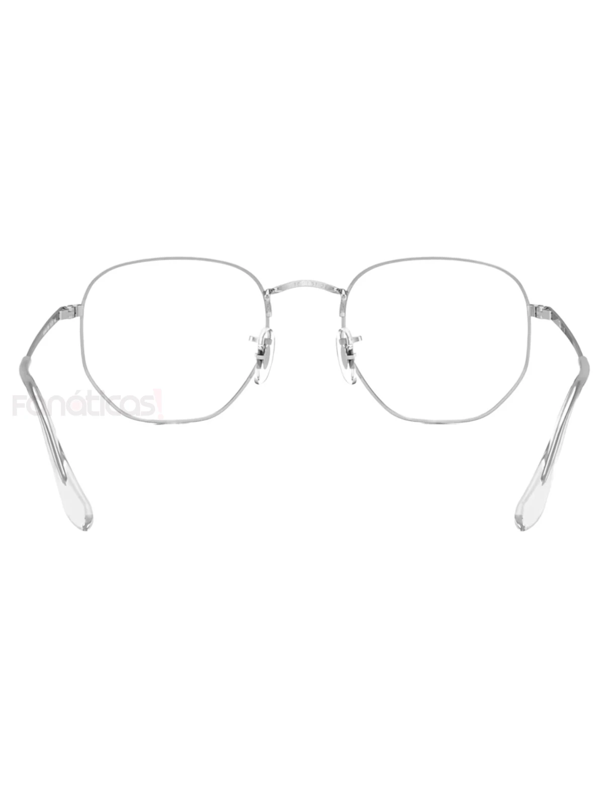 Armação de Óculos Hexagonal FN3548 Hexagonal Prata