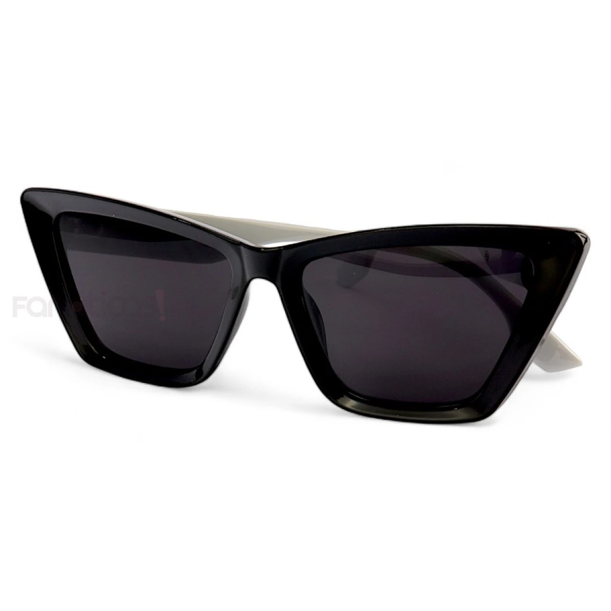 Óculos de Sol Feminino Gatinho Jade Preto e Branco