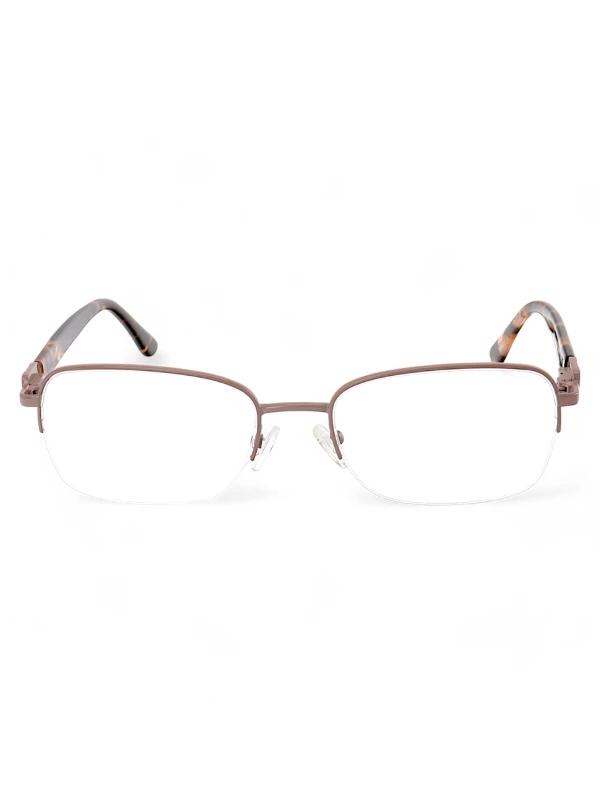 Armação de Óculos Retangular LQ306 Marrom e Tartaruga
