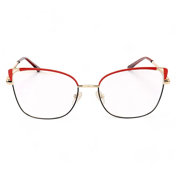 Armação de Óculos Quadrado 95796 Vermelho e Preto