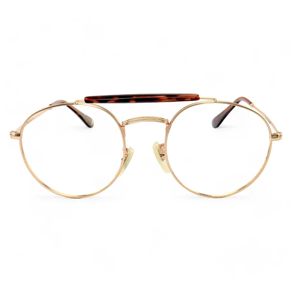 Armação de Óculos Redonda 3747 Dourada