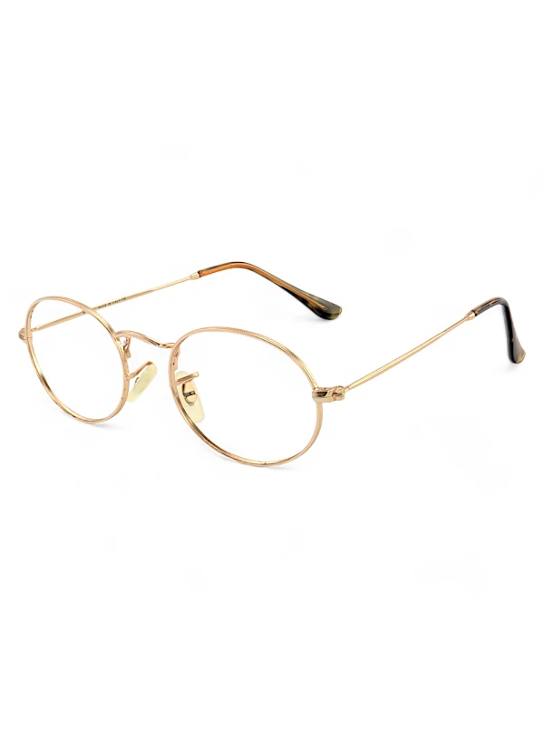 Armação de Óculos Oval 3647 Dourado