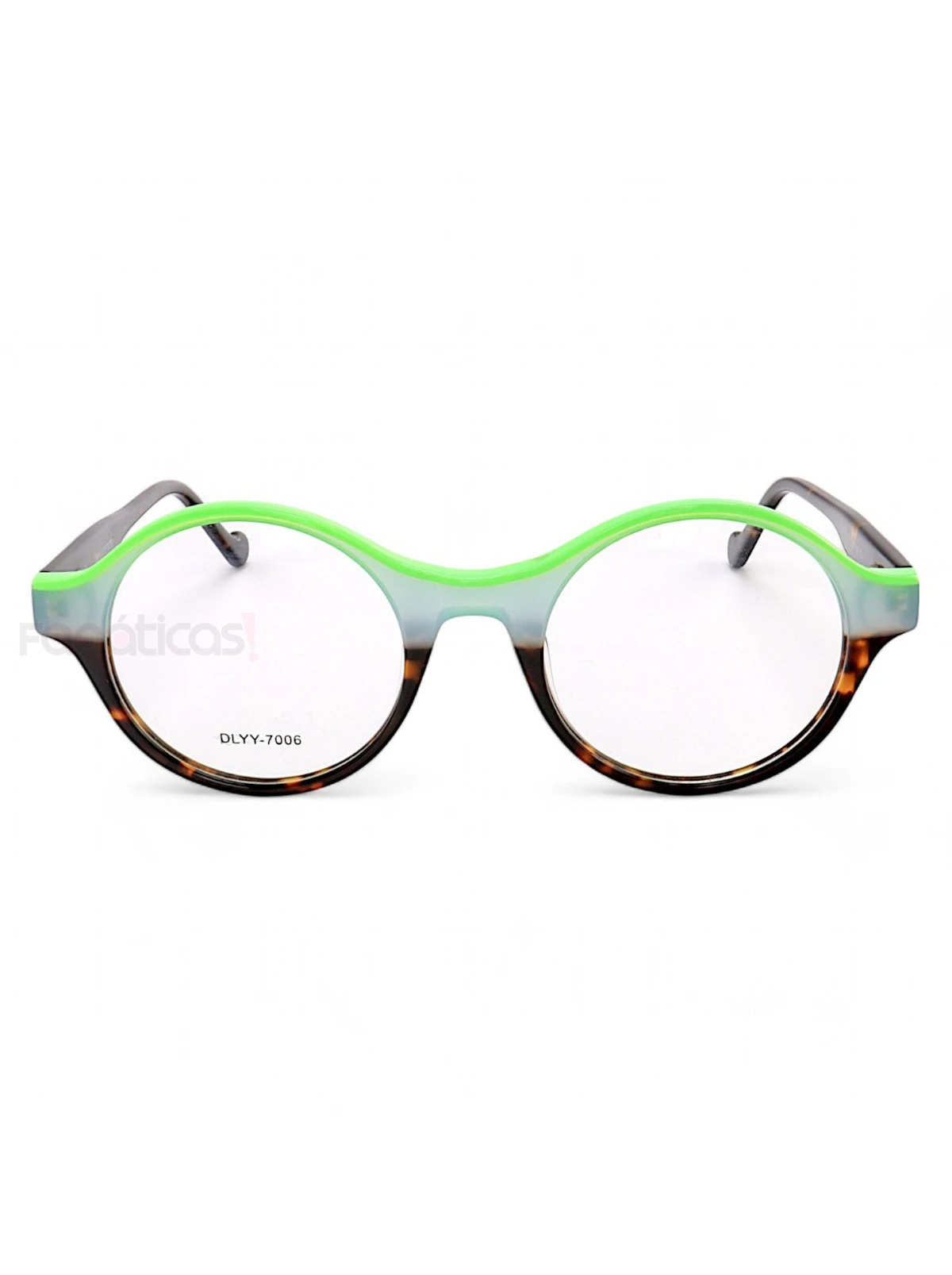 Armação de Óculos Redondo Tartaruga Degrade