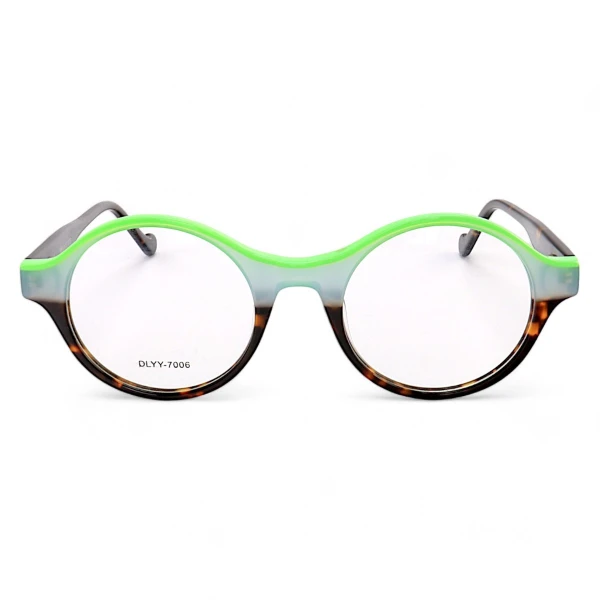 Armação de Óculos Redondo Tartaruga Degrade