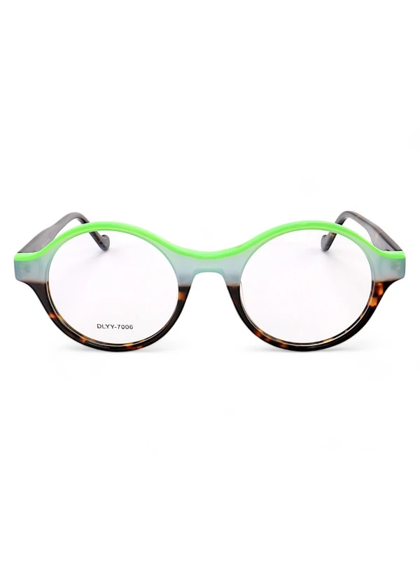 Armação de Óculos Redondo Tartaruga Degrade