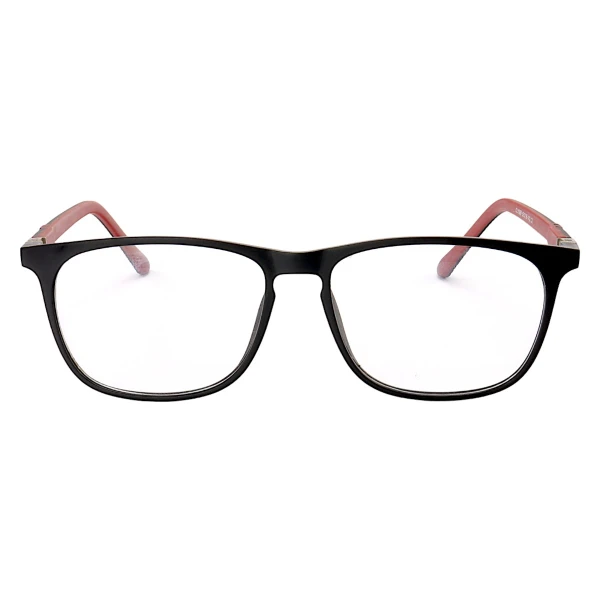 Armação de Óculos Quadrado CL1009 Preto e Vermelho