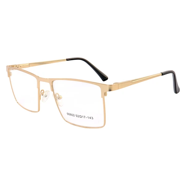 Armação de Óculos Quadrado 66802 Dourado