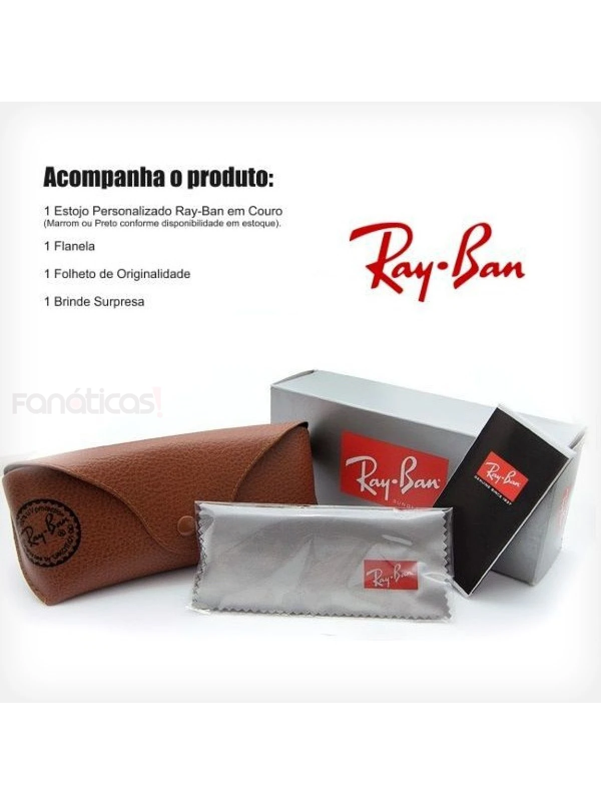 Óculos De Sol Clubmaster Ray-Ban RB3016 Preto