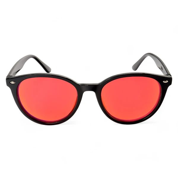 Óculos Lazio Preto e Vermelho