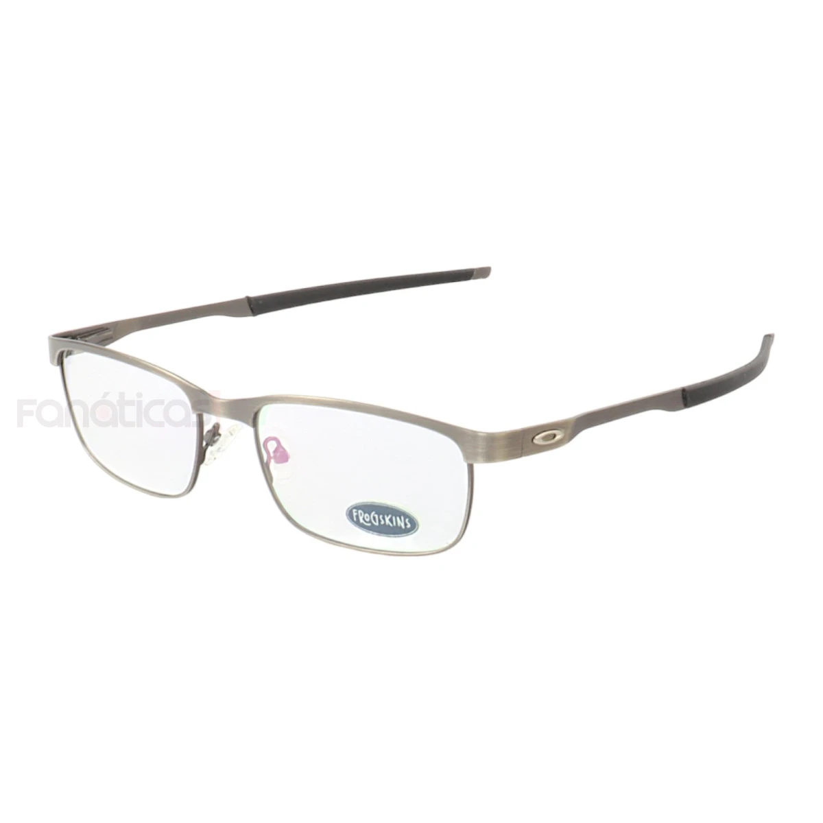Armação de Óculos Retangular 5641 Metal Grafite Masculina