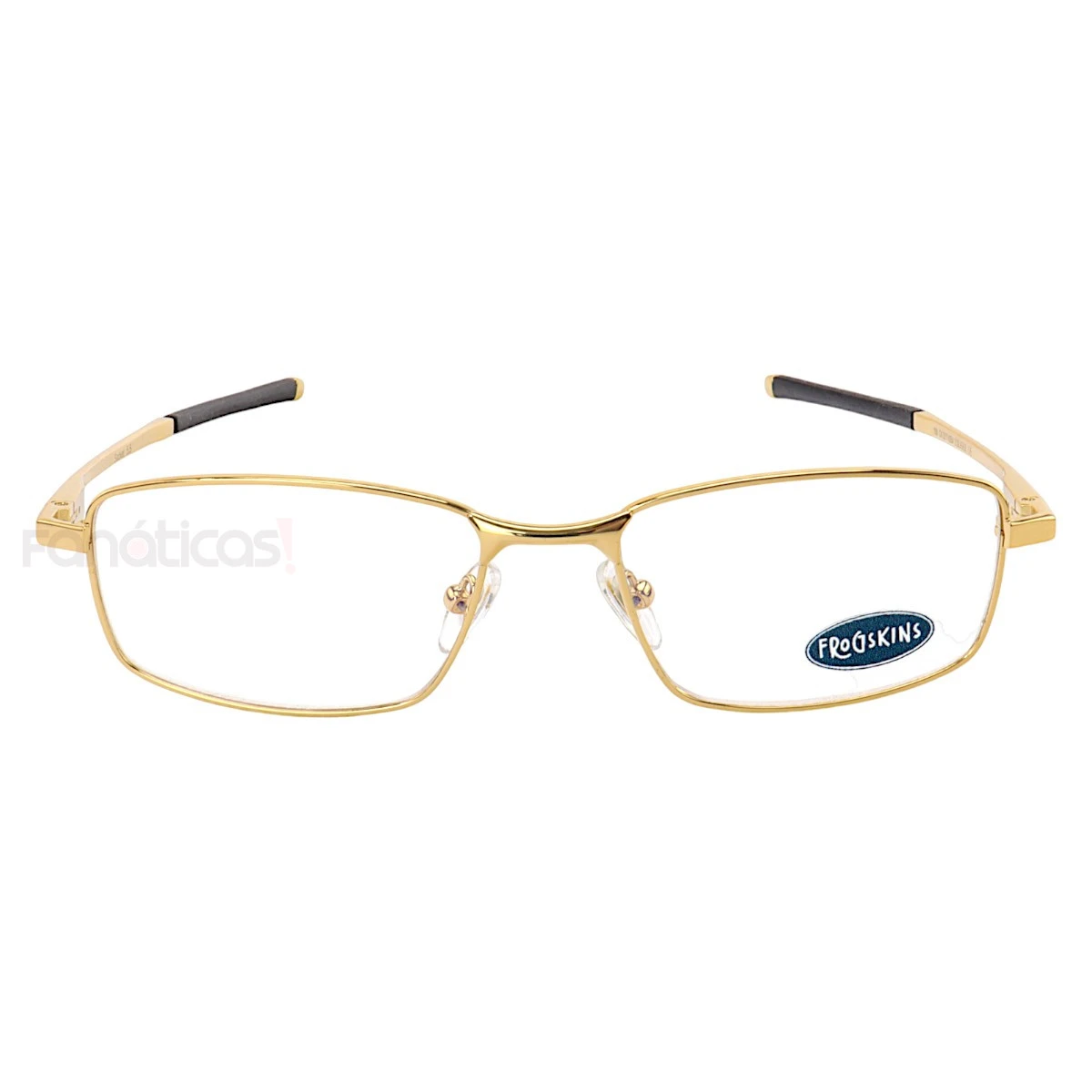 Armação de Óculos Retangular 3217 Metal Dourada Masculina
