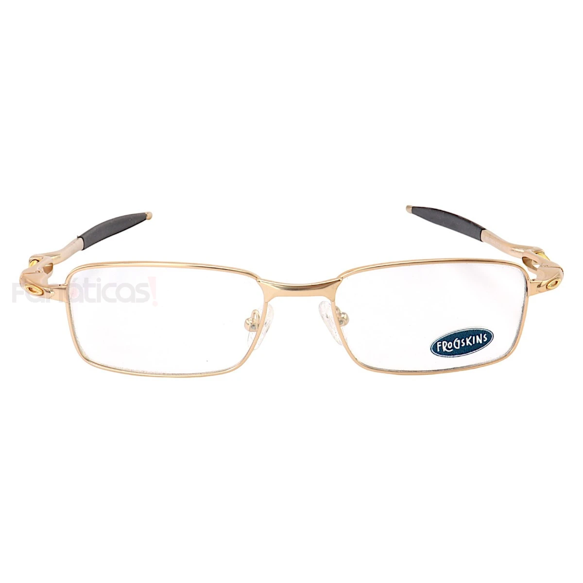 Armação de Óculos Retangular 5043 Molinha Metal Dourada Masculina