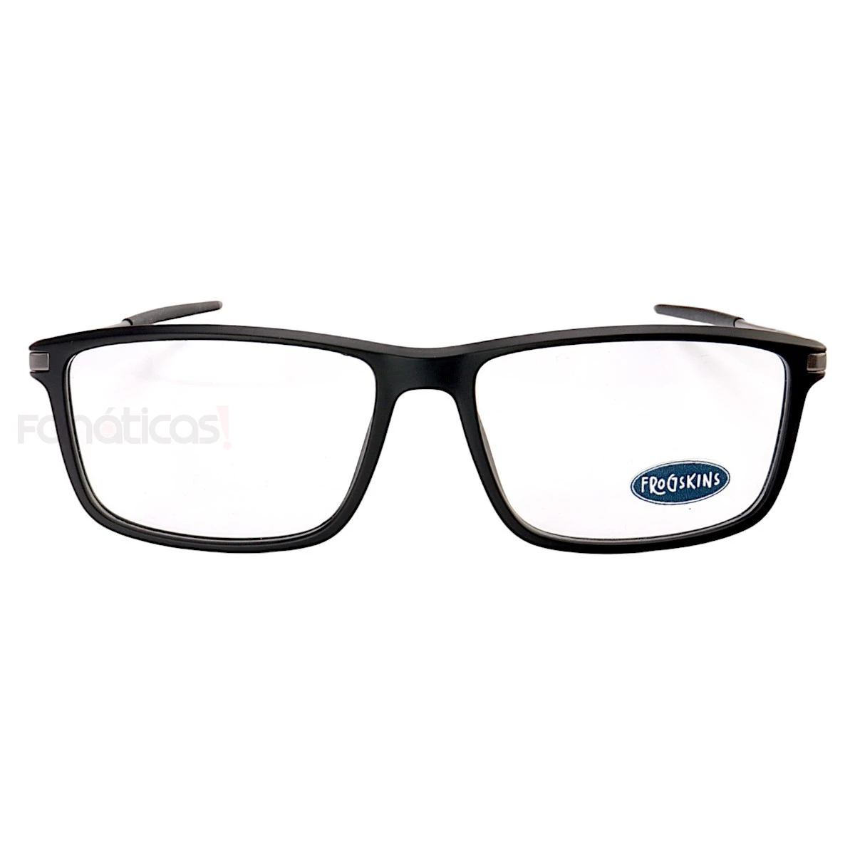 Armação de Óculos Retangular 3218 Acetato Preto e Grafite Masculina